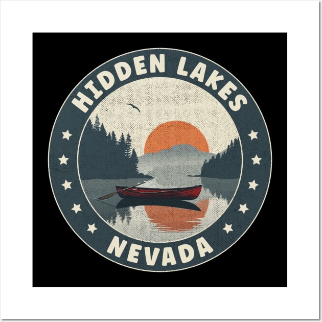 Hidden Lakes Nevada Sunset Wall Art by turtlestart